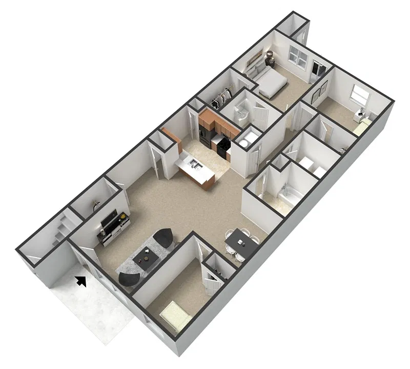 Floor plan 3 X 2