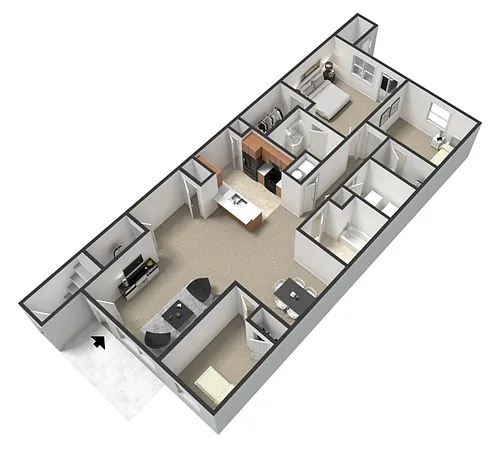 Floor plan 3 X 2