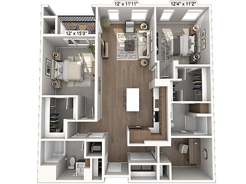 Floor plan B02D