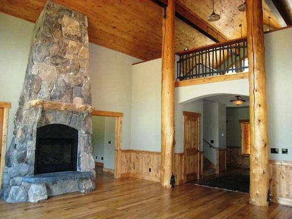 Soaring living room...