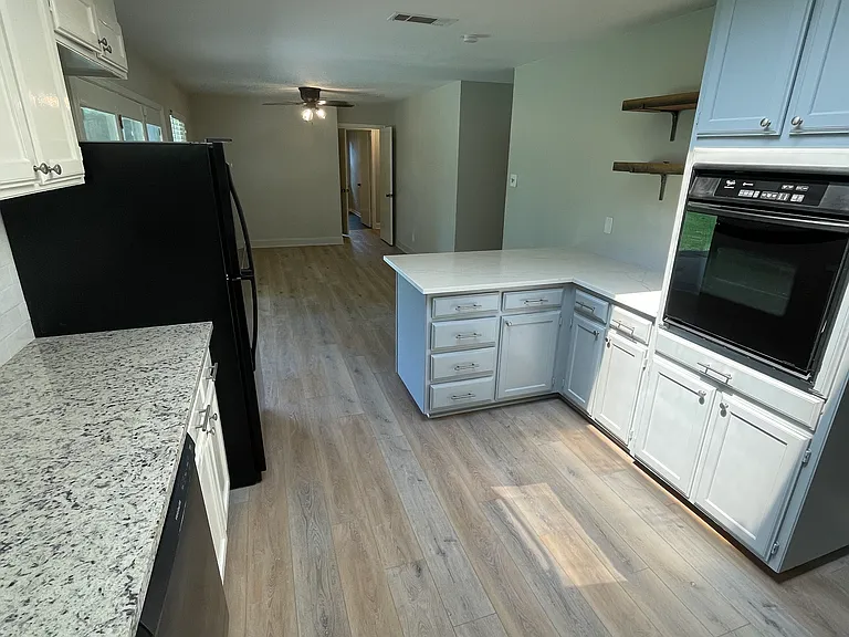 Updated kitchen with large skylight