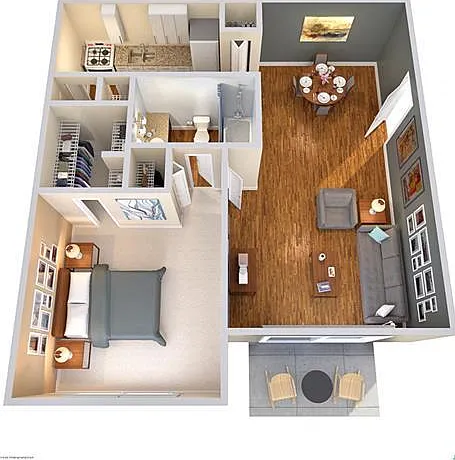 1 Bedroom Floorplan 1 Bedroom Floorplan