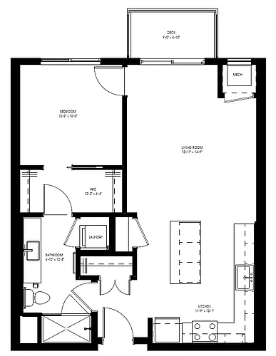 Floor plan B1-C