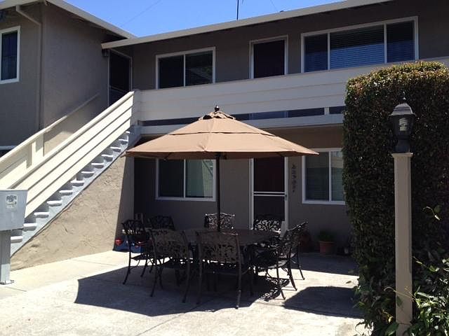 Front of apartment