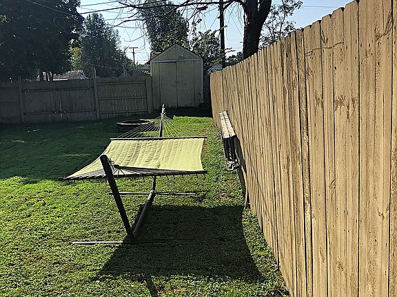 Side entry backyard view