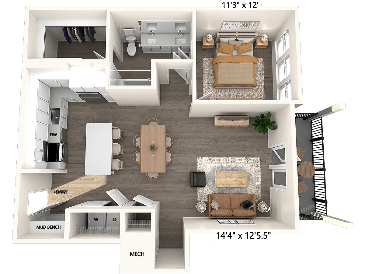 Floor plan A5-892sf-258
