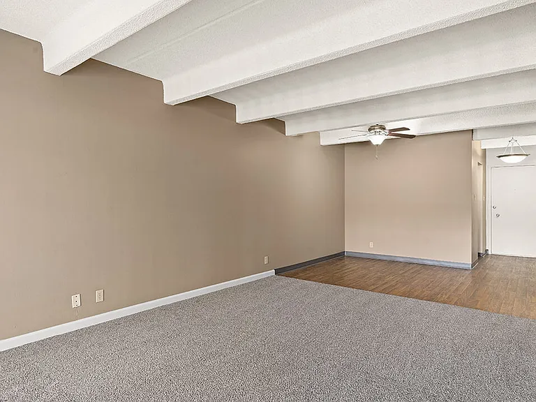 Connected Living and Dining Area