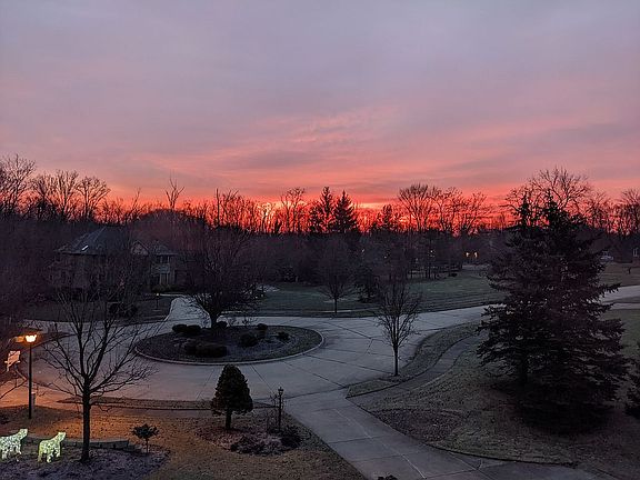 Sunrise views from front