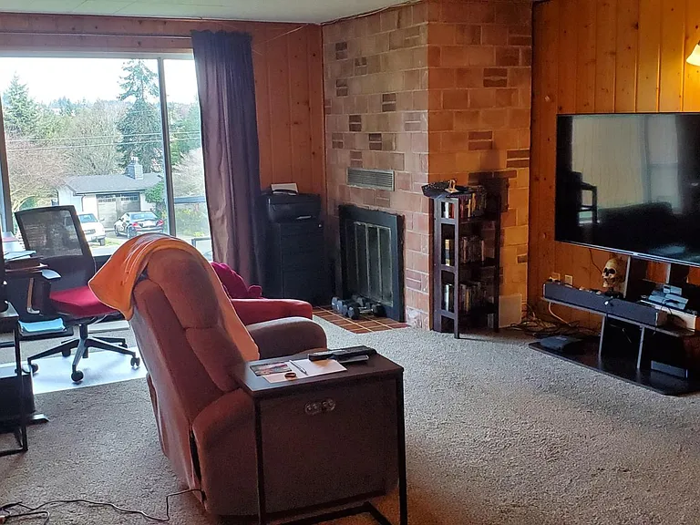 Rec room in daylight basement