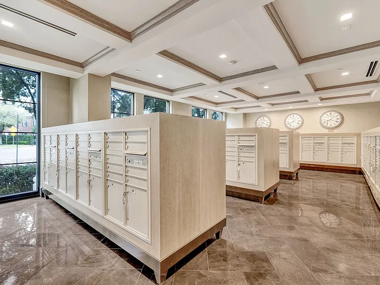 A well-lit and organized space for your mail.