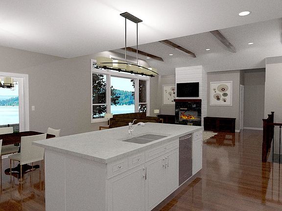 Key West kitchen dining living