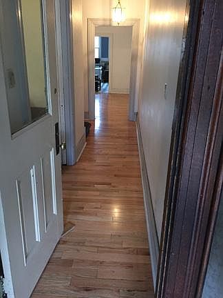 Entry hall. DR to left. LR and Kitchen straight ahead.