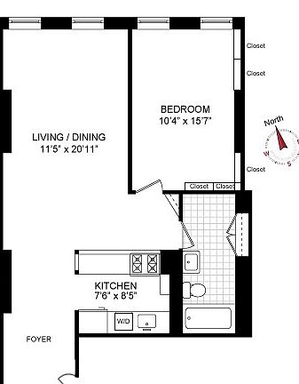 2nd image of 72 E 3rd St APT 5C