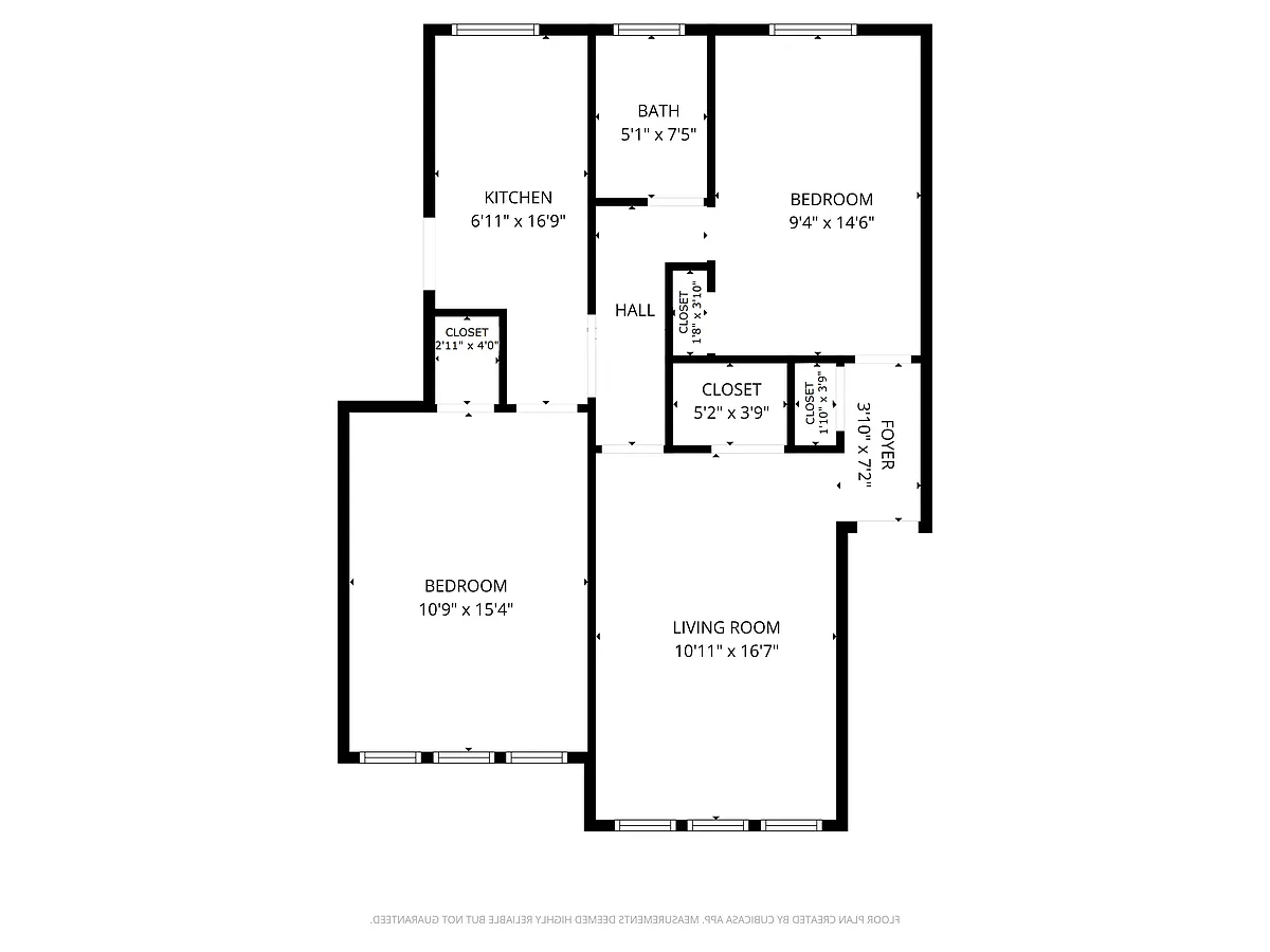 Floor plan Myna 2Bed