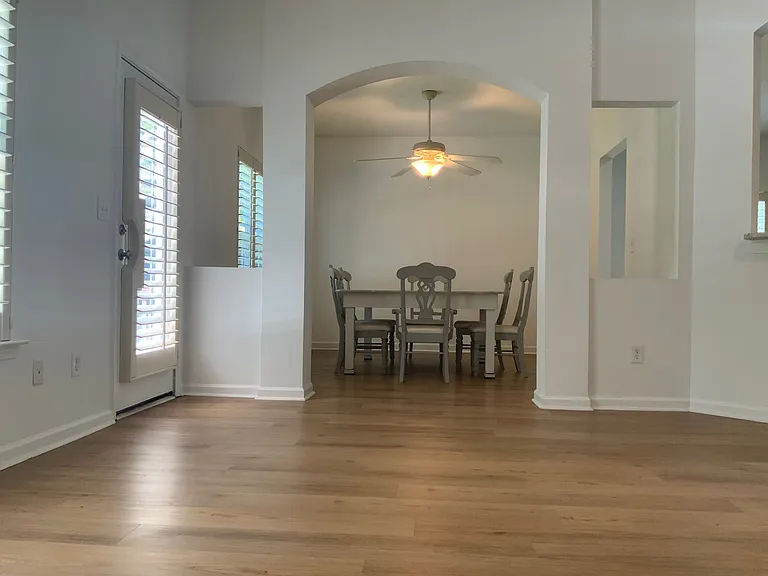 dining room with new flooring