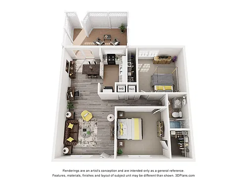 Floor plan 2 Bedroom