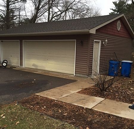 Garage located south side of House