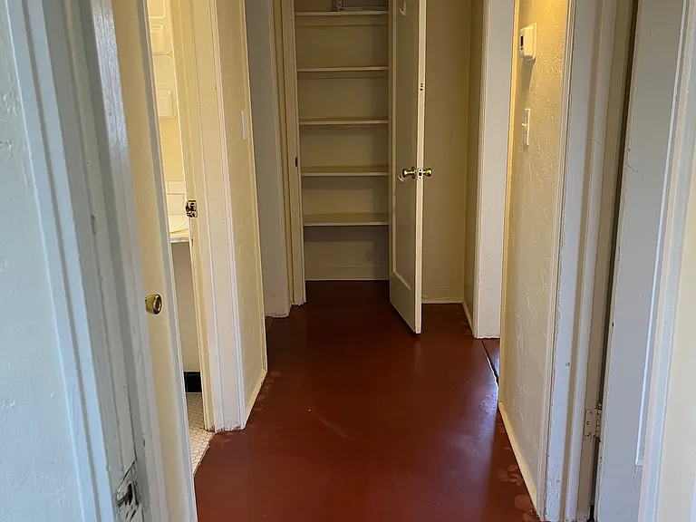 Hallway and hall closet.