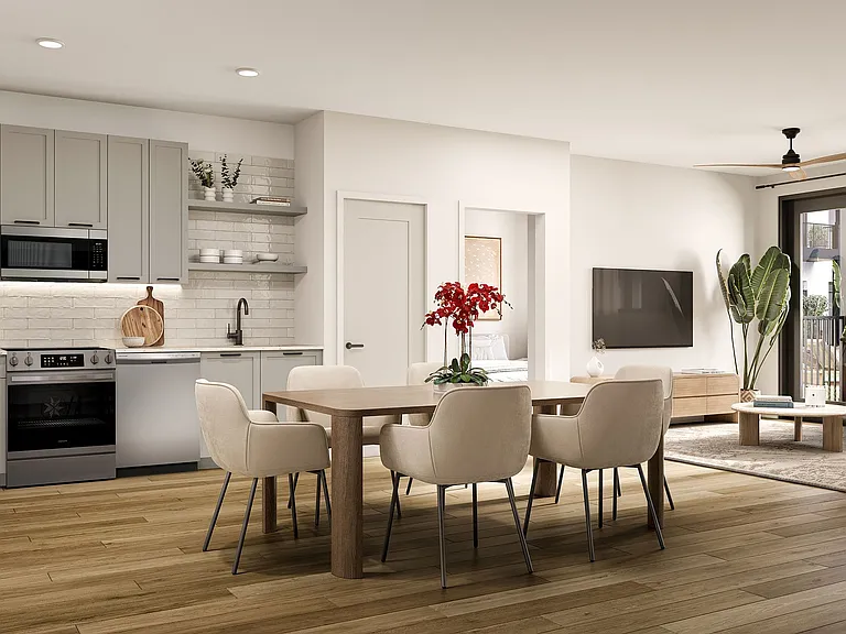 Kitchen and Living Room