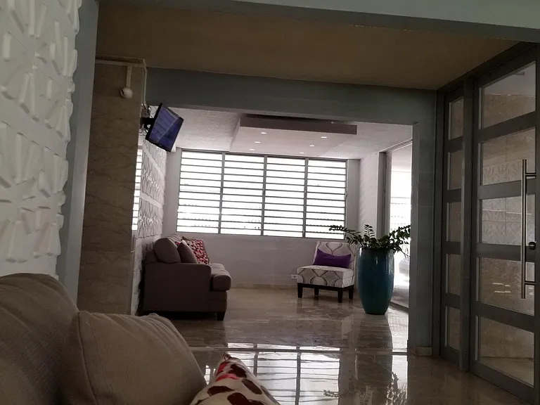 lobby next to the elevator