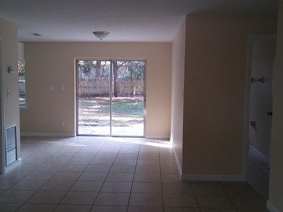 Breakfast nook overlooks the back yard