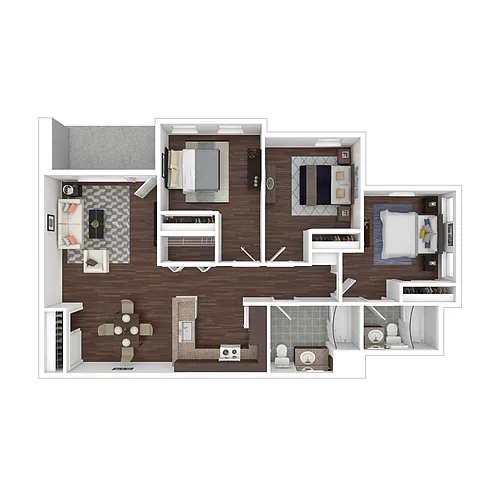 Floor plan Three Bedroom