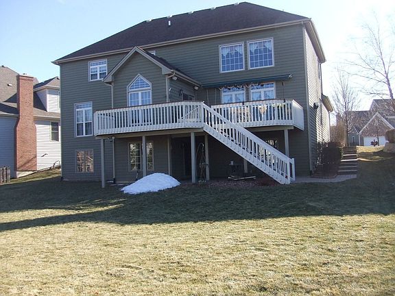 Finished Walkout with stone entryway