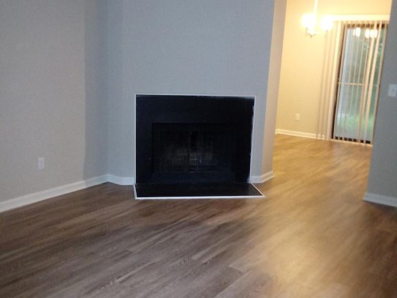 Wood burning fireplace