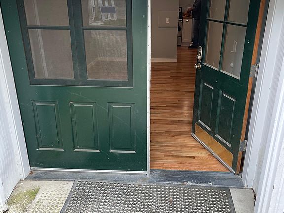 The entrance to the lower level unit.