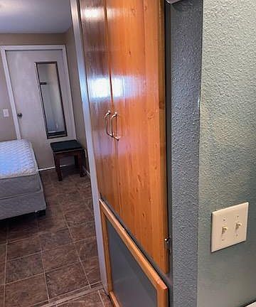 Back exit from apartment