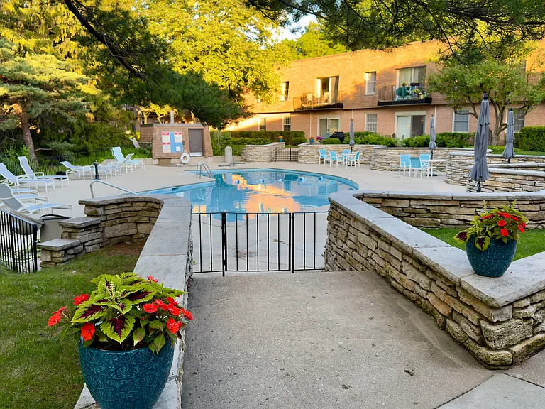 Entrance to one of the swimming pools