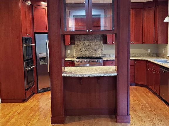 Kitchen island with hutch