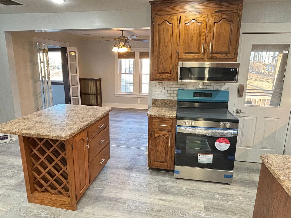 Kitchen - New Stove & New Microwave, Island with Wine rack