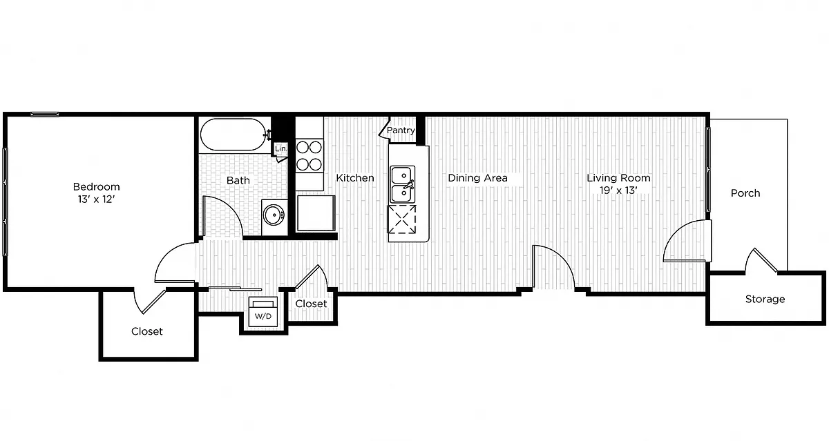 Floor plan Botanica - 1ES