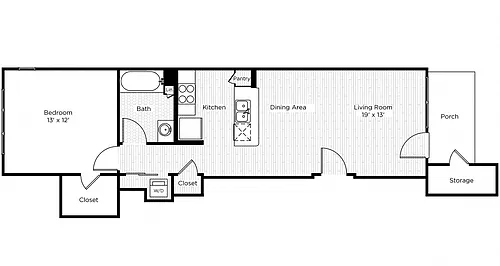 Floor plan Botanica - 1ES