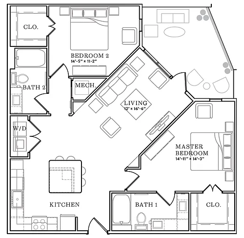 Floor plan B3