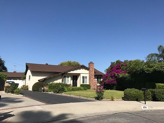 Large landscaped front yard