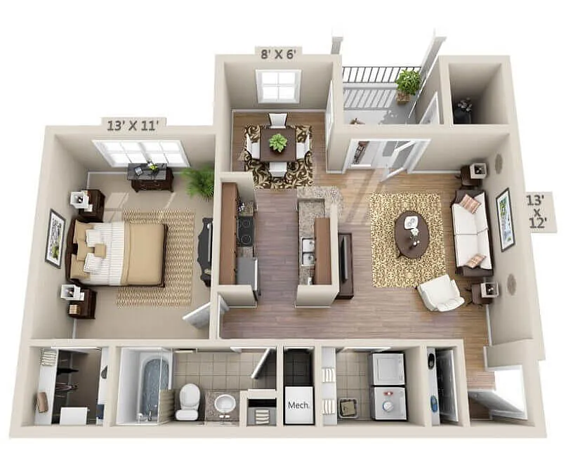 Floor plan The Willow