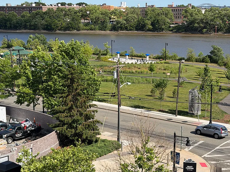 River view and park view from balcony