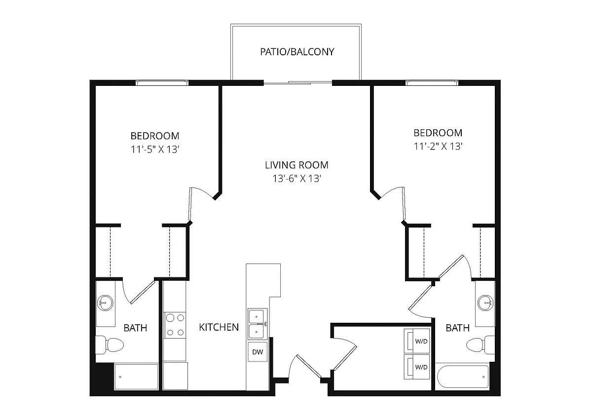 Floor plan 2x2 Divide