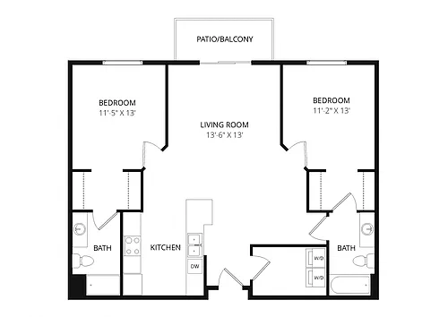 Floor plan 2x2 Divide