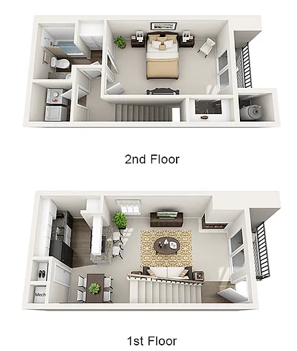 Floor plan 1 Bedroom 1 Bathroom La Vista