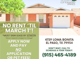 4729 Loma Bonita Dr, El Paso, TX 79934
