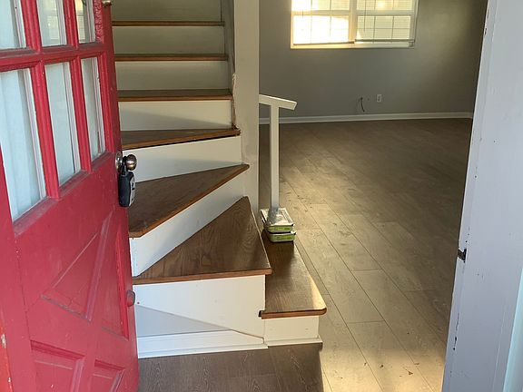 Front entrace; living room.