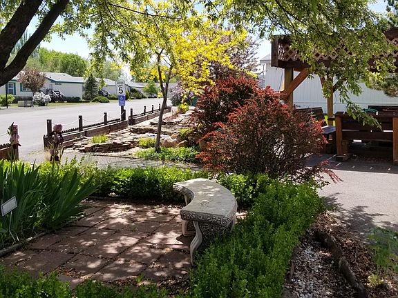 Beautiful landscaping at the property