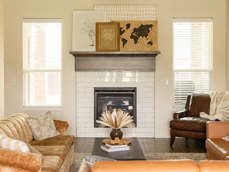 Previous owner Living Room setup. Gorgeous!