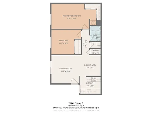 Floor plan 2 Bedroom