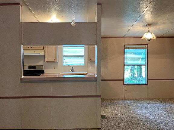 View of kitchen from living room