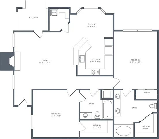 Floor plan B02 Renovated