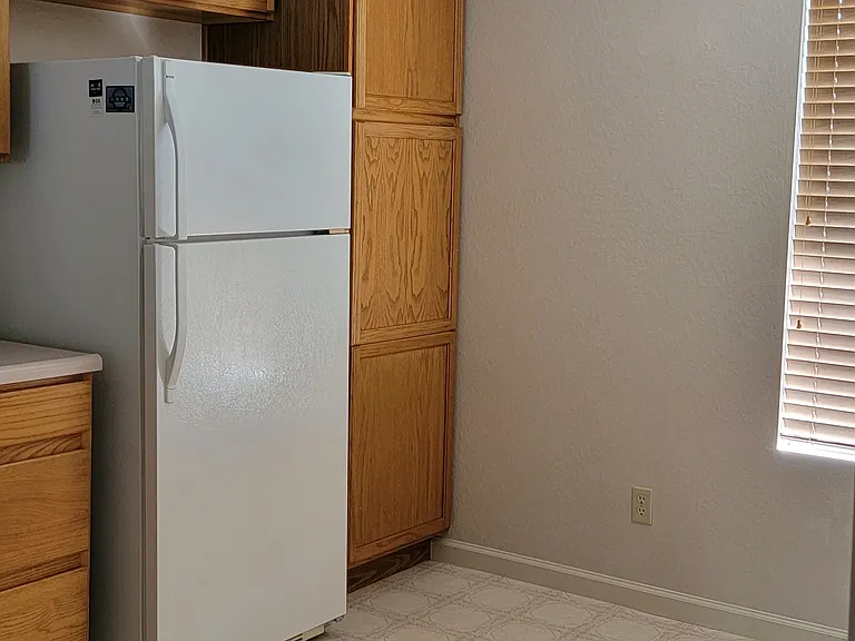 Kitchen fridge, all electric w storage